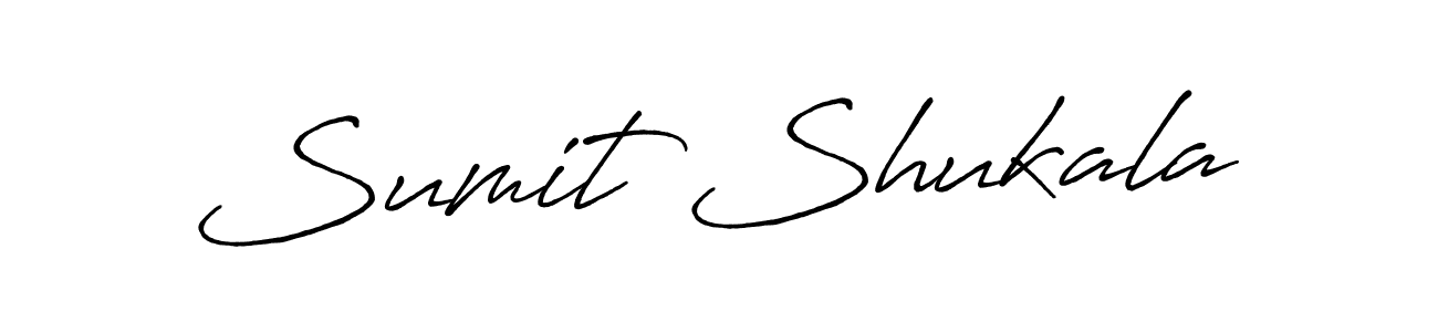 Sumit Shukala stylish signature style. Best Handwritten Sign (Antro_Vectra_Bolder) for my name. Handwritten Signature Collection Ideas for my name Sumit Shukala. Sumit Shukala signature style 7 images and pictures png