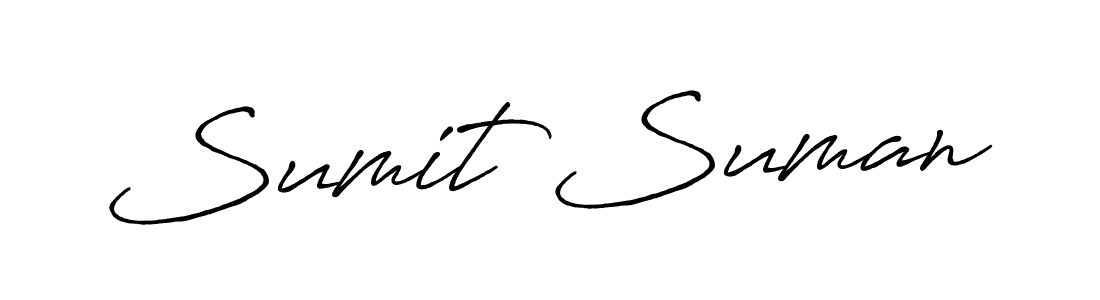 Similarly Antro_Vectra_Bolder is the best handwritten signature design. Signature creator online .You can use it as an online autograph creator for name Sumit Suman. Sumit Suman signature style 7 images and pictures png