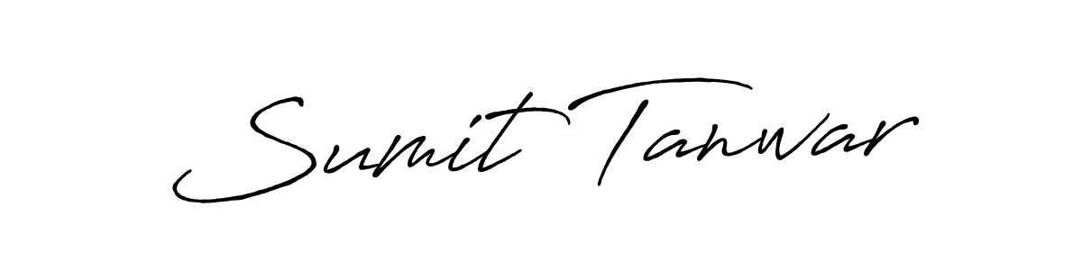 Also You can easily find your signature by using the search form. We will create Sumit Tanwar name handwritten signature images for you free of cost using Antro_Vectra_Bolder sign style. Sumit Tanwar signature style 7 images and pictures png