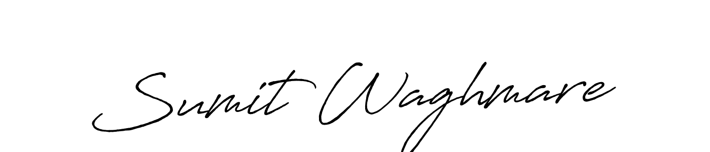 Use a signature maker to create a handwritten signature online. With this signature software, you can design (Antro_Vectra_Bolder) your own signature for name Sumit Waghmare. Sumit Waghmare signature style 7 images and pictures png