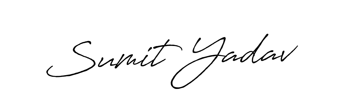 Also we have Sumit Yadav name is the best signature style. Create professional handwritten signature collection using Antro_Vectra_Bolder autograph style. Sumit Yadav signature style 7 images and pictures png