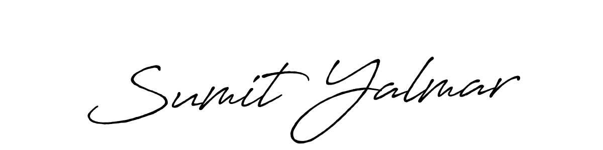 Also we have Sumit Yalmar name is the best signature style. Create professional handwritten signature collection using Antro_Vectra_Bolder autograph style. Sumit Yalmar signature style 7 images and pictures png