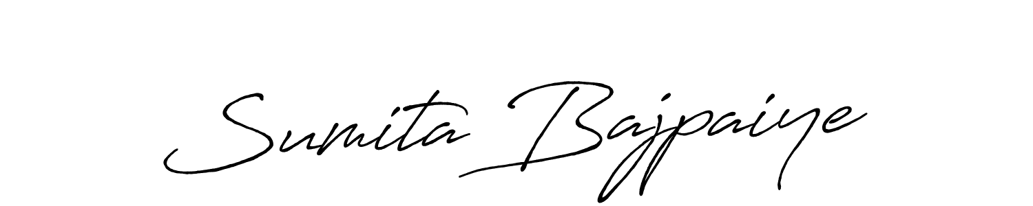 The best way (Antro_Vectra_Bolder) to make a short signature is to pick only two or three words in your name. The name Sumita Bajpaiye include a total of six letters. For converting this name. Sumita Bajpaiye signature style 7 images and pictures png