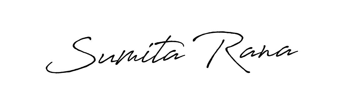 Make a beautiful signature design for name Sumita Rana. With this signature (Antro_Vectra_Bolder) style, you can create a handwritten signature for free. Sumita Rana signature style 7 images and pictures png