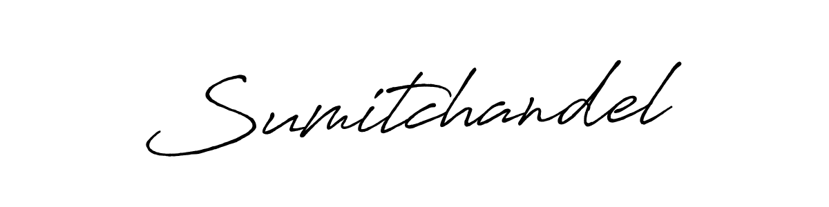 How to make Sumitchandel signature? Antro_Vectra_Bolder is a professional autograph style. Create handwritten signature for Sumitchandel name. Sumitchandel signature style 7 images and pictures png