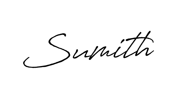 Sumith stylish signature style. Best Handwritten Sign (Antro_Vectra_Bolder) for my name. Handwritten Signature Collection Ideas for my name Sumith. Sumith signature style 7 images and pictures png