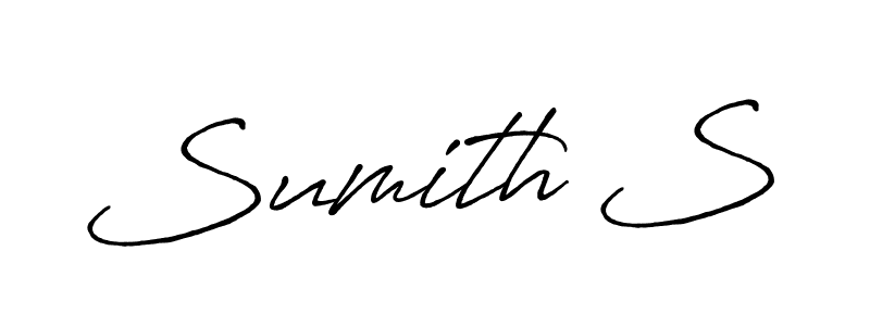 You can use this online signature creator to create a handwritten signature for the name Sumith S. This is the best online autograph maker. Sumith S signature style 7 images and pictures png