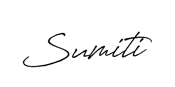 Design your own signature with our free online signature maker. With this signature software, you can create a handwritten (Antro_Vectra_Bolder) signature for name Sumiti. Sumiti signature style 7 images and pictures png
