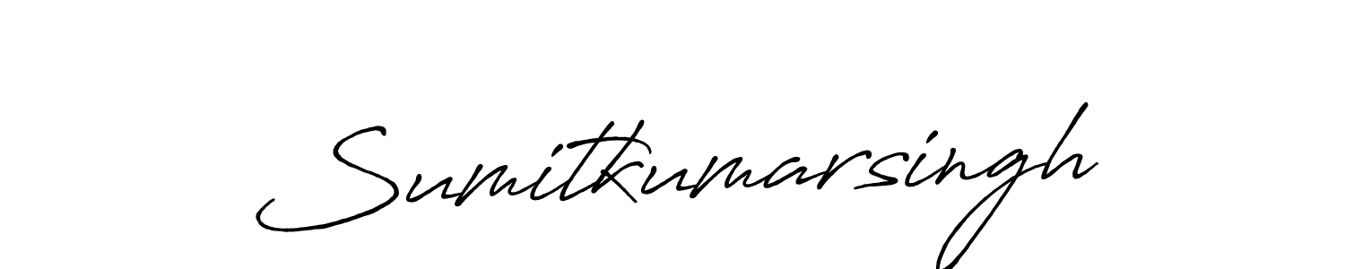 Sumitkumarsingh stylish signature style. Best Handwritten Sign (Antro_Vectra_Bolder) for my name. Handwritten Signature Collection Ideas for my name Sumitkumarsingh. Sumitkumarsingh signature style 7 images and pictures png