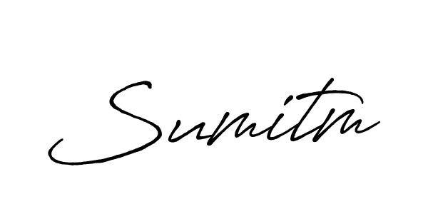 if you are searching for the best signature style for your name Sumitm. so please give up your signature search. here we have designed multiple signature styles  using Antro_Vectra_Bolder. Sumitm signature style 7 images and pictures png