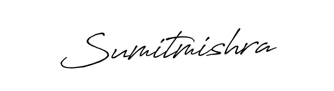 Design your own signature with our free online signature maker. With this signature software, you can create a handwritten (Antro_Vectra_Bolder) signature for name Sumitmishra. Sumitmishra signature style 7 images and pictures png