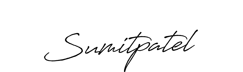 Design your own signature with our free online signature maker. With this signature software, you can create a handwritten (Antro_Vectra_Bolder) signature for name Sumitpatel. Sumitpatel signature style 7 images and pictures png