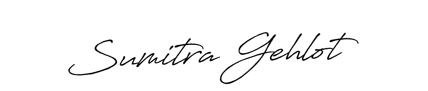 Also You can easily find your signature by using the search form. We will create Sumitra Gehlot name handwritten signature images for you free of cost using Antro_Vectra_Bolder sign style. Sumitra Gehlot signature style 7 images and pictures png