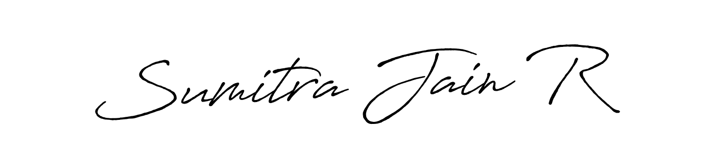 Sumitra Jain R stylish signature style. Best Handwritten Sign (Antro_Vectra_Bolder) for my name. Handwritten Signature Collection Ideas for my name Sumitra Jain R. Sumitra Jain R signature style 7 images and pictures png