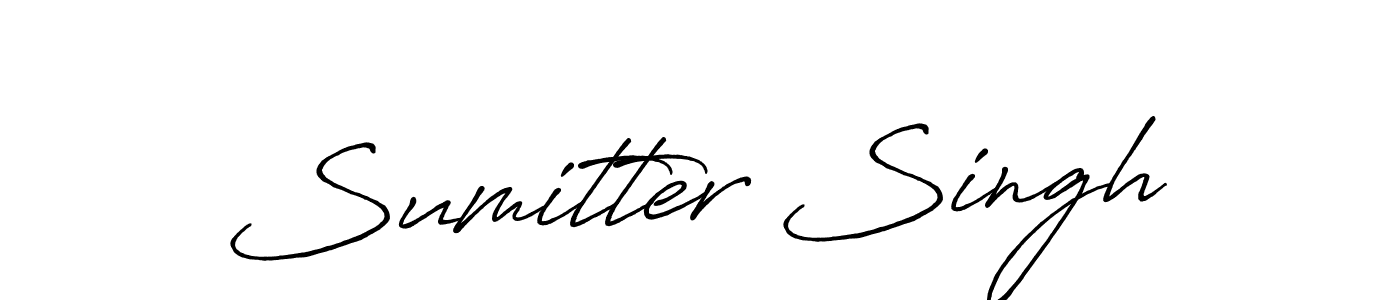 It looks lik you need a new signature style for name Sumitter Singh. Design unique handwritten (Antro_Vectra_Bolder) signature with our free signature maker in just a few clicks. Sumitter Singh signature style 7 images and pictures png