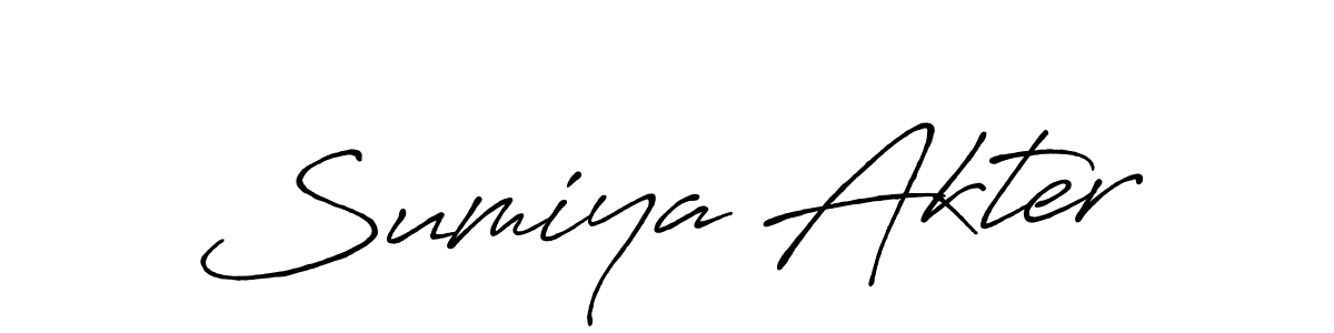 Once you've used our free online signature maker to create your best signature Antro_Vectra_Bolder style, it's time to enjoy all of the benefits that Sumiya Akter name signing documents. Sumiya Akter signature style 7 images and pictures png