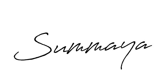 Summaya stylish signature style. Best Handwritten Sign (Antro_Vectra_Bolder) for my name. Handwritten Signature Collection Ideas for my name Summaya. Summaya signature style 7 images and pictures png