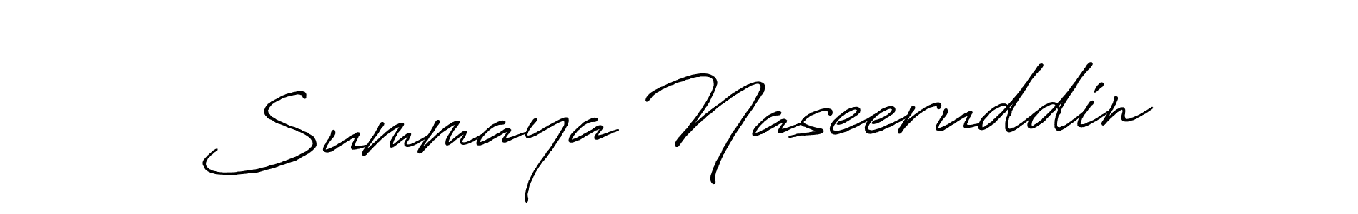 Once you've used our free online signature maker to create your best signature Antro_Vectra_Bolder style, it's time to enjoy all of the benefits that Summaya Naseeruddin name signing documents. Summaya Naseeruddin signature style 7 images and pictures png