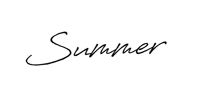 Make a beautiful signature design for name Summer . With this signature (Antro_Vectra_Bolder) style, you can create a handwritten signature for free. Summer  signature style 7 images and pictures png