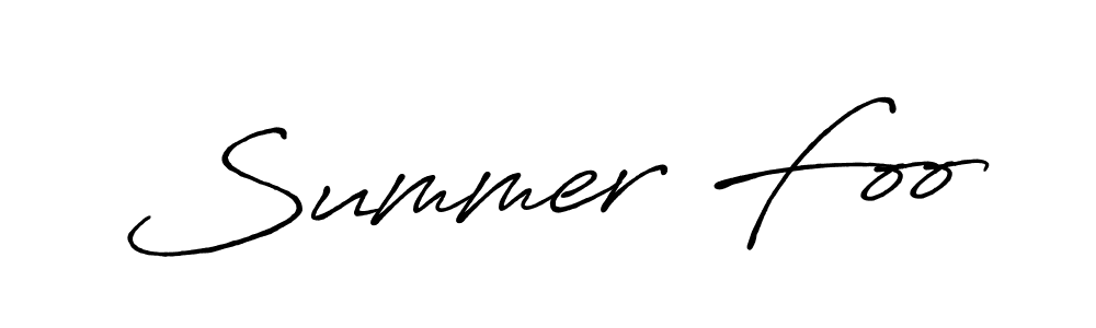 Design your own signature with our free online signature maker. With this signature software, you can create a handwritten (Antro_Vectra_Bolder) signature for name Summer Foo. Summer Foo signature style 7 images and pictures png
