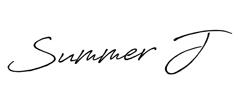 How to Draw Summer J signature style? Antro_Vectra_Bolder is a latest design signature styles for name Summer J. Summer J signature style 7 images and pictures png