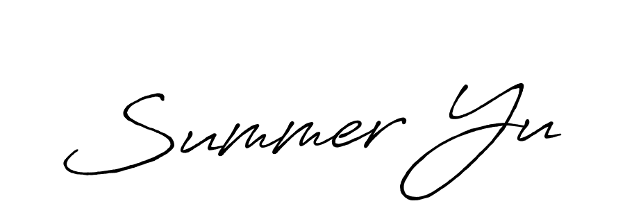 Also You can easily find your signature by using the search form. We will create Summer Yu name handwritten signature images for you free of cost using Antro_Vectra_Bolder sign style. Summer Yu signature style 7 images and pictures png