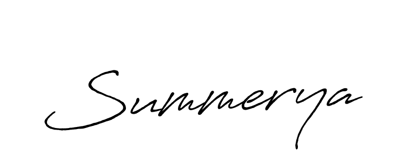 Design your own signature with our free online signature maker. With this signature software, you can create a handwritten (Antro_Vectra_Bolder) signature for name Summerya. Summerya signature style 7 images and pictures png