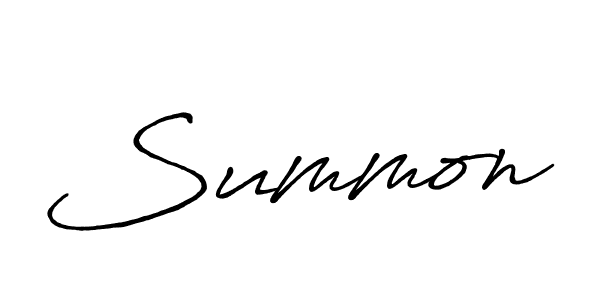 Make a beautiful signature design for name Summon. With this signature (Antro_Vectra_Bolder) style, you can create a handwritten signature for free. Summon signature style 7 images and pictures png