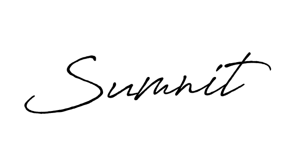 Use a signature maker to create a handwritten signature online. With this signature software, you can design (Antro_Vectra_Bolder) your own signature for name Sumnit. Sumnit signature style 7 images and pictures png