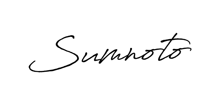Sumnoto stylish signature style. Best Handwritten Sign (Antro_Vectra_Bolder) for my name. Handwritten Signature Collection Ideas for my name Sumnoto. Sumnoto signature style 7 images and pictures png