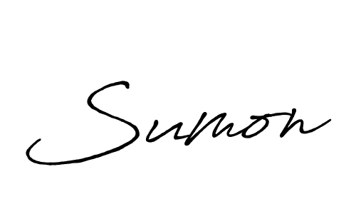 Once you've used our free online signature maker to create your best signature Antro_Vectra_Bolder style, it's time to enjoy all of the benefits that Sumon name signing documents. Sumon signature style 7 images and pictures png