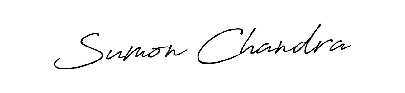 Design your own signature with our free online signature maker. With this signature software, you can create a handwritten (Antro_Vectra_Bolder) signature for name Sumon Chandra. Sumon Chandra signature style 7 images and pictures png