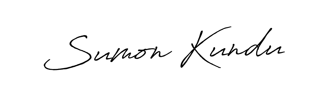 Sumon Kundu stylish signature style. Best Handwritten Sign (Antro_Vectra_Bolder) for my name. Handwritten Signature Collection Ideas for my name Sumon Kundu. Sumon Kundu signature style 7 images and pictures png