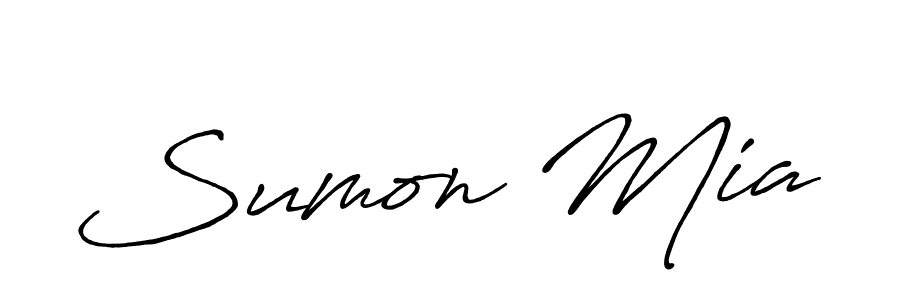 Also You can easily find your signature by using the search form. We will create Sumon Mia name handwritten signature images for you free of cost using Antro_Vectra_Bolder sign style. Sumon Mia signature style 7 images and pictures png
