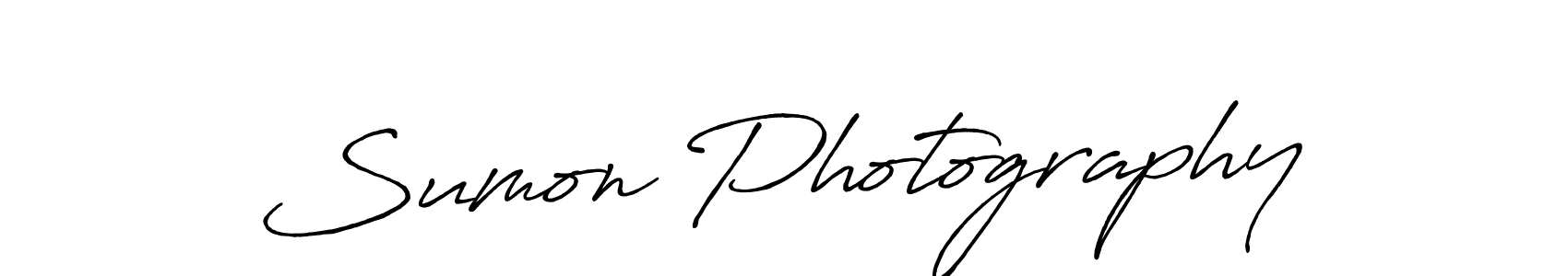 Create a beautiful signature design for name Sumon Photography. With this signature (Antro_Vectra_Bolder) fonts, you can make a handwritten signature for free. Sumon Photography signature style 7 images and pictures png