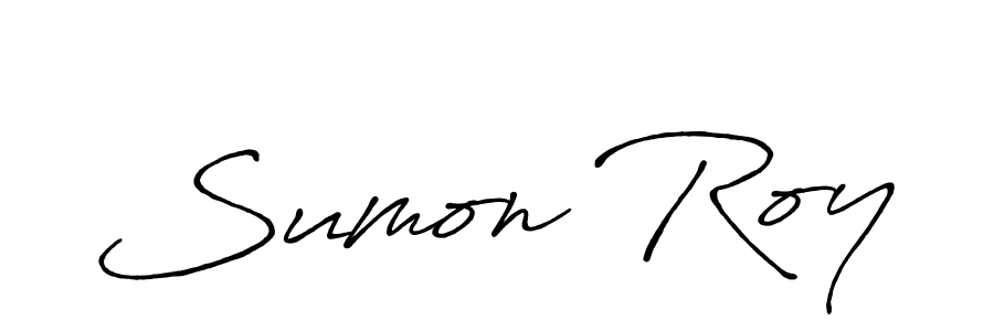 Create a beautiful signature design for name Sumon Roy. With this signature (Antro_Vectra_Bolder) fonts, you can make a handwritten signature for free. Sumon Roy signature style 7 images and pictures png