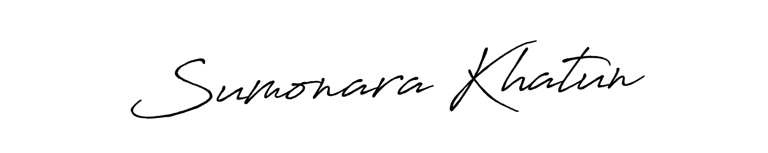 Use a signature maker to create a handwritten signature online. With this signature software, you can design (Antro_Vectra_Bolder) your own signature for name Sumonara Khatun. Sumonara Khatun signature style 7 images and pictures png