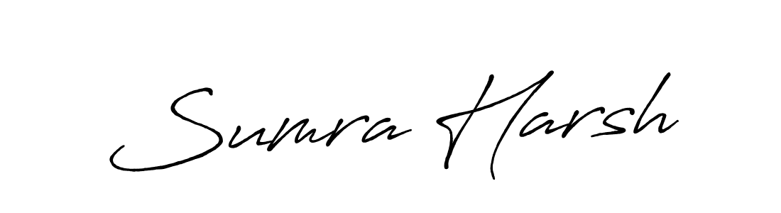 Use a signature maker to create a handwritten signature online. With this signature software, you can design (Antro_Vectra_Bolder) your own signature for name Sumra Harsh. Sumra Harsh signature style 7 images and pictures png