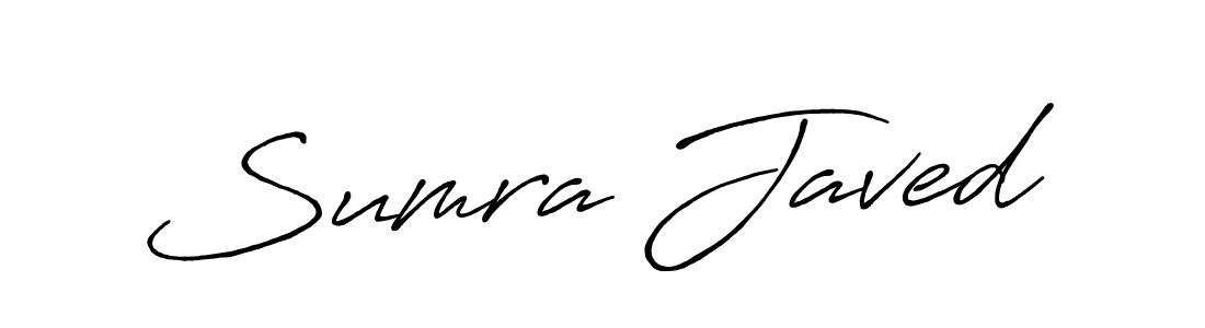 The best way (Antro_Vectra_Bolder) to make a short signature is to pick only two or three words in your name. The name Sumra Javed include a total of six letters. For converting this name. Sumra Javed signature style 7 images and pictures png