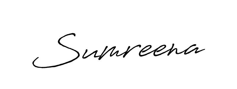 Create a beautiful signature design for name Sumreena. With this signature (Antro_Vectra_Bolder) fonts, you can make a handwritten signature for free. Sumreena signature style 7 images and pictures png