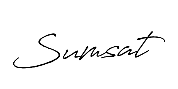 It looks lik you need a new signature style for name Sumsat. Design unique handwritten (Antro_Vectra_Bolder) signature with our free signature maker in just a few clicks. Sumsat signature style 7 images and pictures png