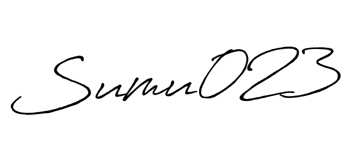 How to make Sumu023 signature? Antro_Vectra_Bolder is a professional autograph style. Create handwritten signature for Sumu023 name. Sumu023 signature style 7 images and pictures png