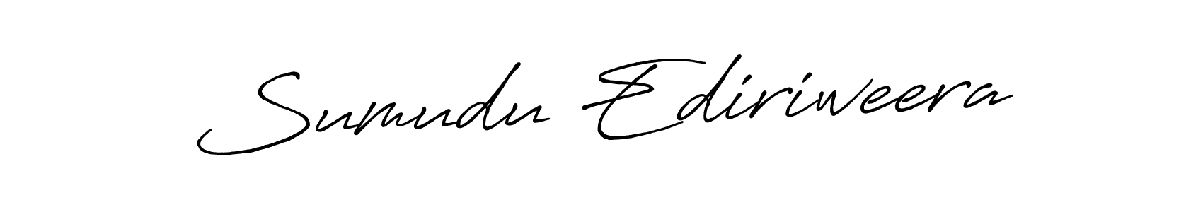 The best way (Antro_Vectra_Bolder) to make a short signature is to pick only two or three words in your name. The name Sumudu Ediriweera include a total of six letters. For converting this name. Sumudu Ediriweera signature style 7 images and pictures png