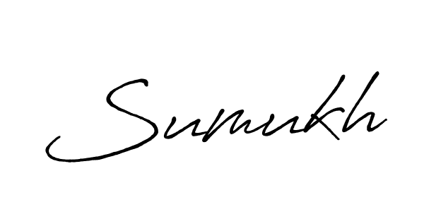 Also we have Sumukh name is the best signature style. Create professional handwritten signature collection using Antro_Vectra_Bolder autograph style. Sumukh signature style 7 images and pictures png