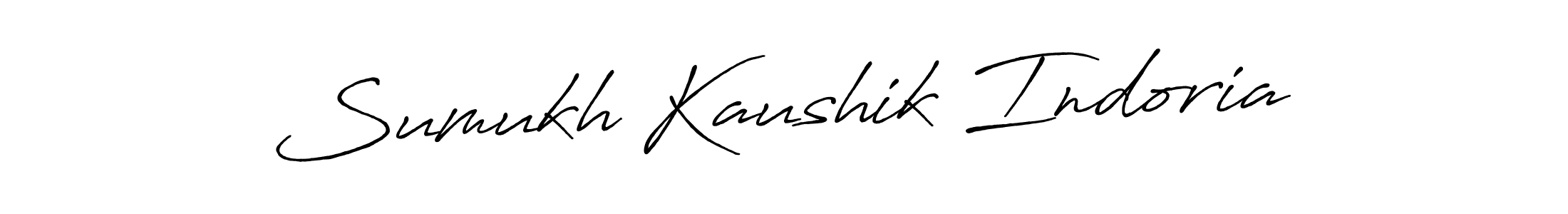 Design your own signature with our free online signature maker. With this signature software, you can create a handwritten (Antro_Vectra_Bolder) signature for name Sumukh Kaushik Indoria. Sumukh Kaushik Indoria signature style 7 images and pictures png