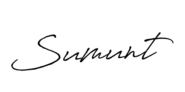 The best way (Antro_Vectra_Bolder) to make a short signature is to pick only two or three words in your name. The name Sumunt include a total of six letters. For converting this name. Sumunt signature style 7 images and pictures png