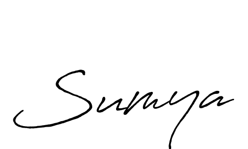 How to make Sumya name signature. Use Antro_Vectra_Bolder style for creating short signs online. This is the latest handwritten sign. Sumya signature style 7 images and pictures png