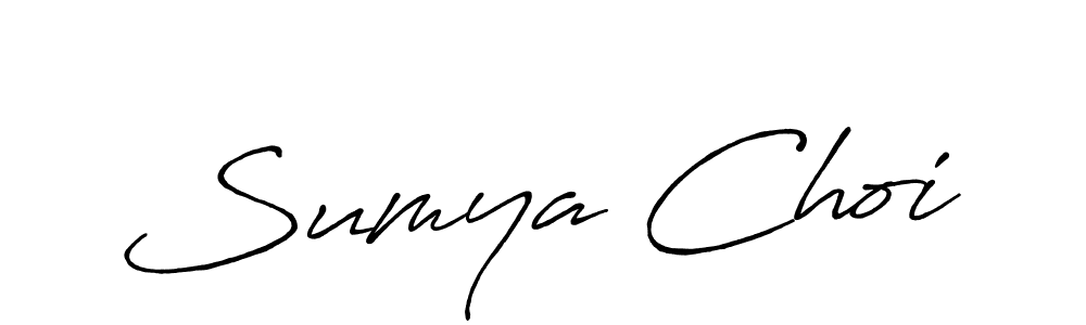 Make a beautiful signature design for name Sumya Choi. Use this online signature maker to create a handwritten signature for free. Sumya Choi signature style 7 images and pictures png