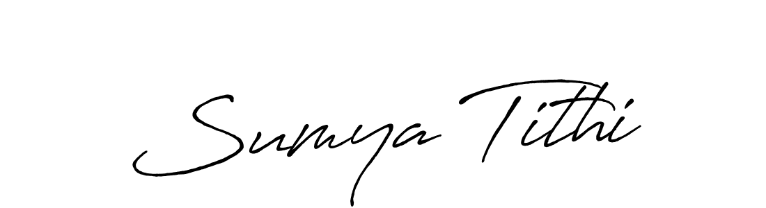 Make a beautiful signature design for name Sumya Tithi. Use this online signature maker to create a handwritten signature for free. Sumya Tithi signature style 7 images and pictures png