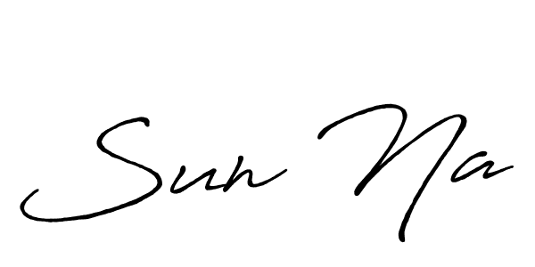 It looks lik you need a new signature style for name Sun Na. Design unique handwritten (Antro_Vectra_Bolder) signature with our free signature maker in just a few clicks. Sun Na signature style 7 images and pictures png